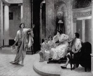 Il poeta romano Virgilio declama all