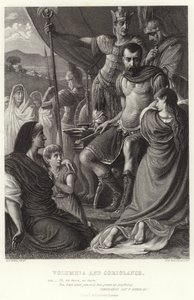 Volumnia e Coriolano, Coriolano, Atto V, Scena III da Herbert Alfred Bone
