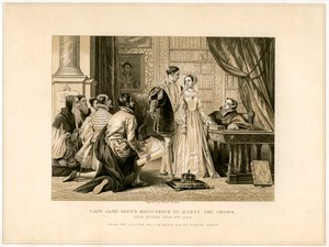 La riluttanza di Lady Jane Grey ad accettare la corona da Herbert Bourne