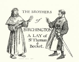 Leggende di Ingoldsby: I fratelli di Birchington, Un laico di San Tommaso, Un Becket (litografia) da Herbert Cole
