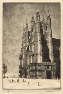 Cattedrale di Canterbury da Herbert Gordon Warlow