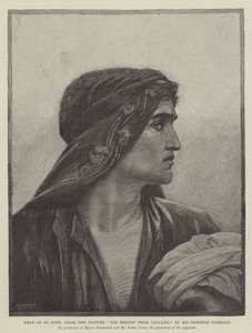 Testa di San Giovanni, dal quadro Il ritorno dal Calvario da Herbert Gustave Schmalz