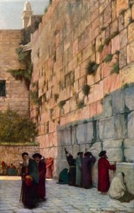 Il Muro del Pianto, Gerusalemme da Herbert Gustave after Schmalz
