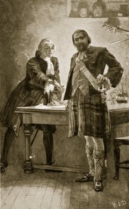 Il principe Carlo fa appello a Cameron di Lochiel, illustrazione da 