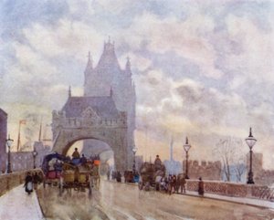 Su Tower Bridge da Herbert Menzies (after) Marshall