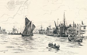 Dal molo di Limehouse, 1873, 1894 da Herbert Menzies Marshall