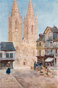 La facciata della cattedrale di St. Lo da Herbert Menzies Marshall