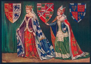 Margherita, Principessa del Galles, 1410. Joice, Lady Tiptoft, 1460, 1926 da Herbert Norris