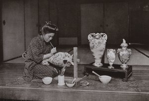 Un pittore di ceramiche da Herbert Ponting