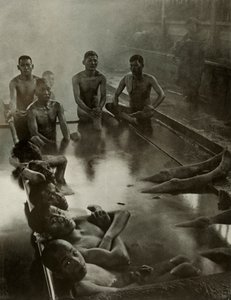 Un bagno pubblico a Kanawa da Herbert Ponting