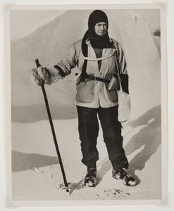 Capitano Scott (1868-1912) durante la spedizione Terra Nova (1910-13) al Polo Sud da Herbert Ponting
