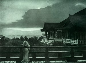 Chiaro di luna a Kiyomizu-Dera da Herbert Ponting