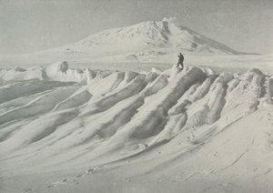 Monte Erebus su un iceberg eroso dall