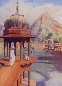 Serbatoio sacro, Alwar, Rajasthan, India