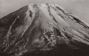 La cresta del Fuji, una telefoto da Shoji da Herbert Ponting