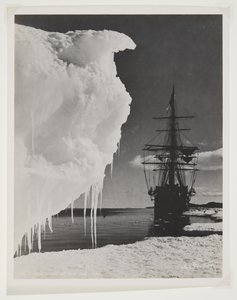 La Terra Nova al piede del ghiaccio da Herbert Ponting