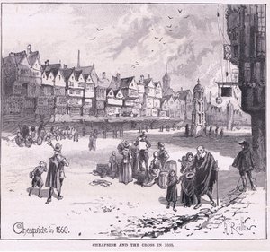 Cheapside AD 1660 da Herbert Railton