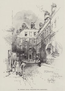 La casa del dottor Johnson, minacciata di distruzione da Herbert Railton