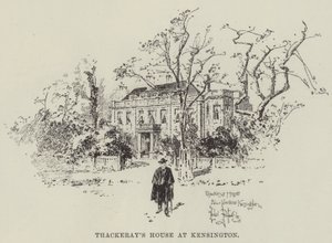 La casa di Thackeray a Kensington da Herbert Railton