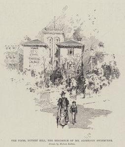 The Pines, Putney Hill, la residenza di Mr. Algernon Swinburne da Herbert Railton