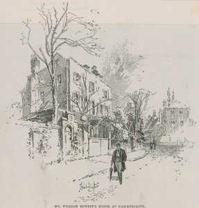 La casa di William Morris a Hammersmith da Herbert Railton