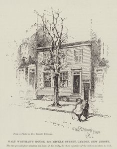 Casa di Walt Whitman, 328, Mickle Street, Camden, New Jersey