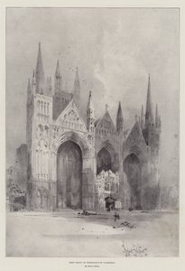 Facciata ovest della cattedrale di Peterborough