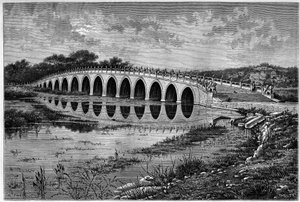 Ponte con 17 archi sul Lago Kunming al Palazzo d