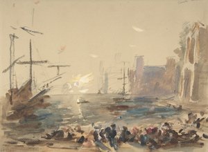 Paesaggio Marino recto, Schizzo indecifrabile verso