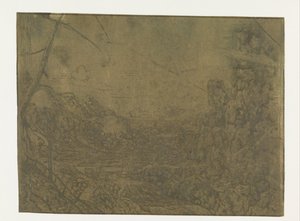 Paesaggio con cascata, prima versione da Hercules Segers