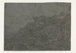 Paesaggio roccioso con nuvole basse da Hercules Segers