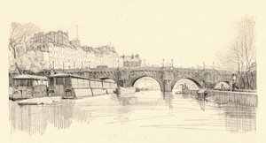 Il Pont Neuf visto dalle chiuse, 1915