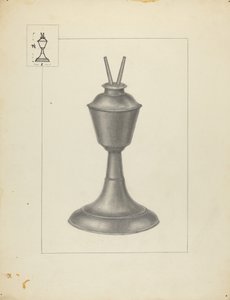 Lampada a Camphene da Herman Bader