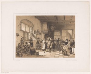 Compagnia danzante in una locanda da Herman Frederik Carel ten Kate