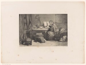 Studioso in uno studio da Herman Frederik Carel ten Kate