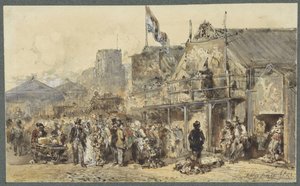 Fiera a Leeuwarden, con vista sull