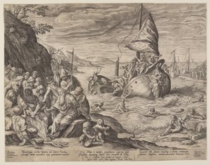 Il naufragio di San Paolo presso Mileto da Herman Jansz. Muller