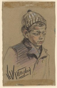 Ragazzo con cappotto e berretto