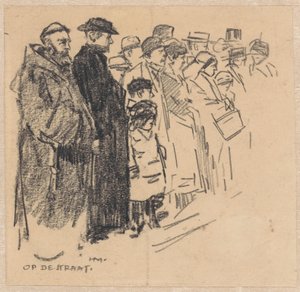 Fila di spettatori (a una processione?)