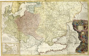 Mappa della Moscovia da Herman Moll