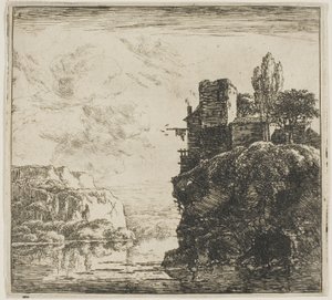 Un fiume tra le rocce, dalla serie Set di paesaggi da Herman Naijwincx