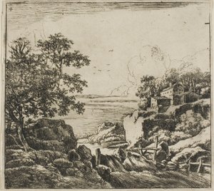 La cascata, dalla serie Set di paesaggi