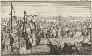 Battaglia navale di Duins, 1639 da Herman Padtbrugge