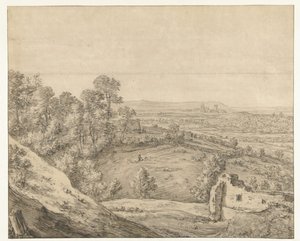 Veduta di Kleve dal Monterberg da Herman Saftleven