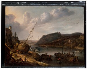 Paesaggio fluviale da Herman the Younger Saftleven