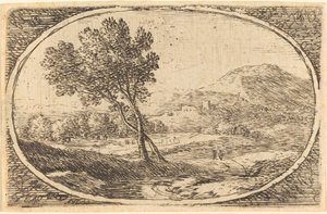 Paesaggio con un grande albero da Herman van Swanevelt