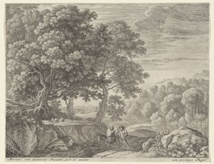 Sacra Famiglia con asino e cherubini