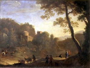 Paesaggio con figure