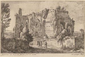 Paesaggio con il cardinale da Herman van Swanevelt
