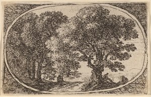 Sentiero tra gli alberi da Herman van Swanevelt